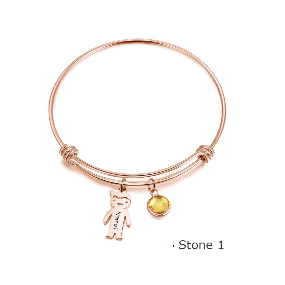 Bracelet De Naissance Art Déco Charmant - émaillé, Monogramme JB - Occasion