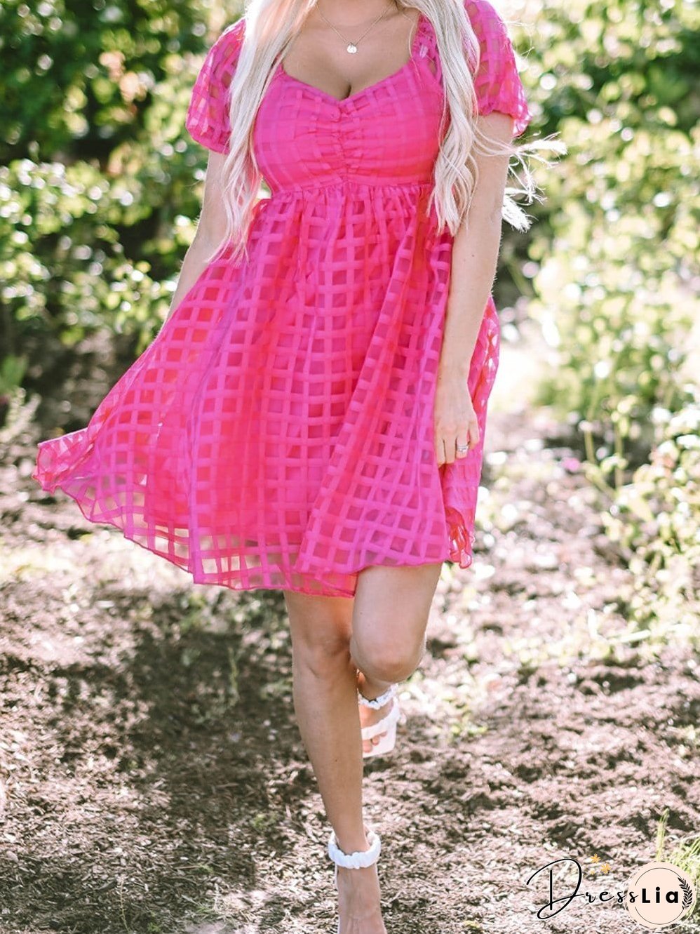 Sweetheart Neckline Mini Dress