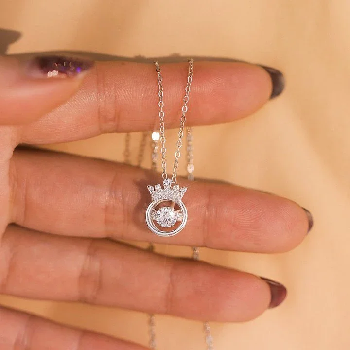 For Daughter - S925 Straighten Your Crown Dance Necklace