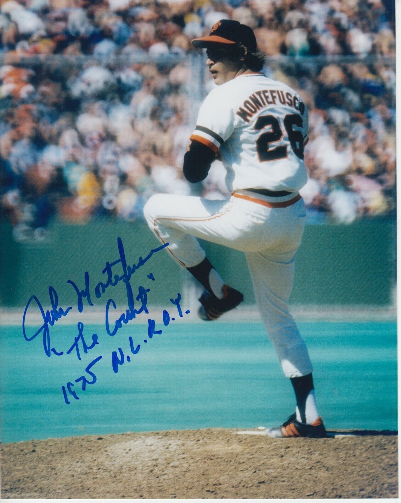 John Montefusco W/2 Inscriptions #0 8x10 Signed Photo Poster painting COA San Francisco Giants