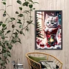 Diamond Painting-DIY Full Round Drill Cat in a Sock(40x60cm)