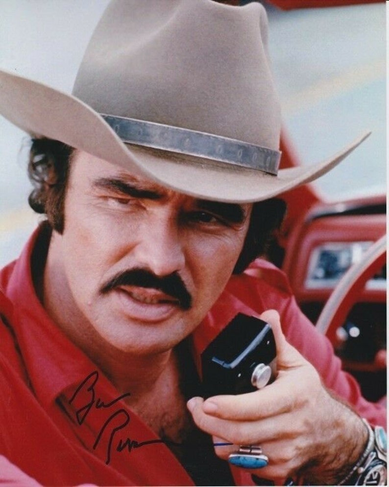 Burt reynolds signed autographed smokey and the bandit 8x10 Photo Poster painting