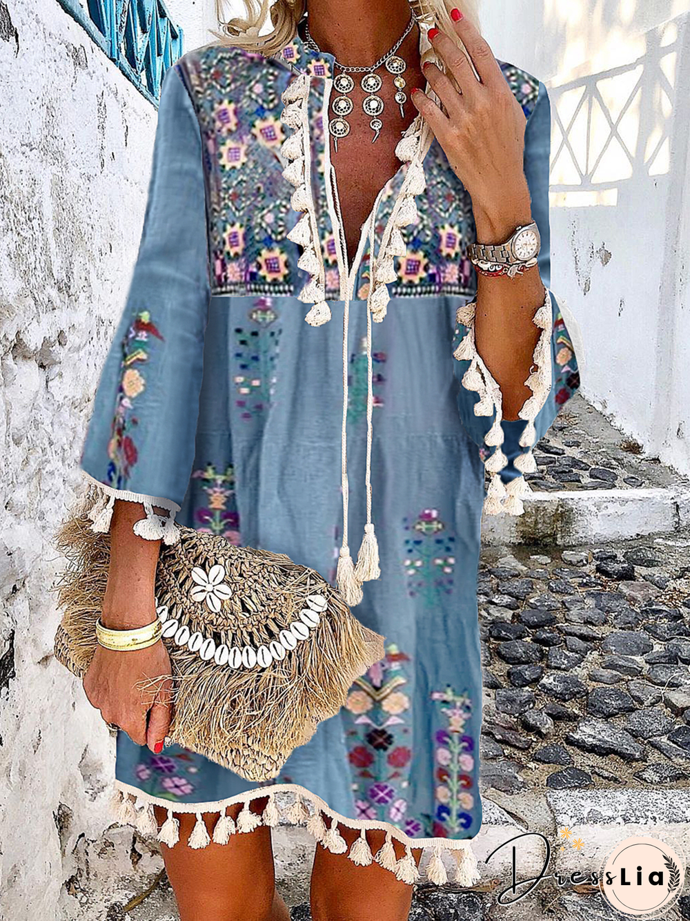 Plus size Boho Vacation Casual Dress