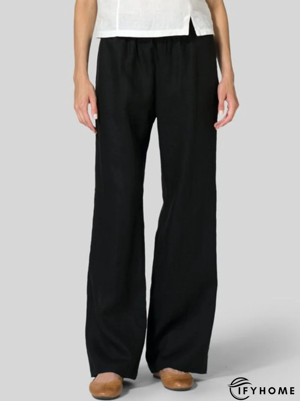 Women Linen Casual Pockets Pants | IFYHOME