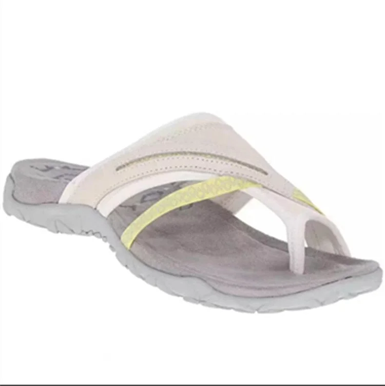 Women's Slippers 2021 Summer Comfort Outdoor Beach Slippers Women Closed Toe Flat Sandals Women Casual Plus Size Slippers