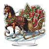 DIY Carriage Filled With Christmas Gifts Diamond Painting Ornaments (Double-Sided)