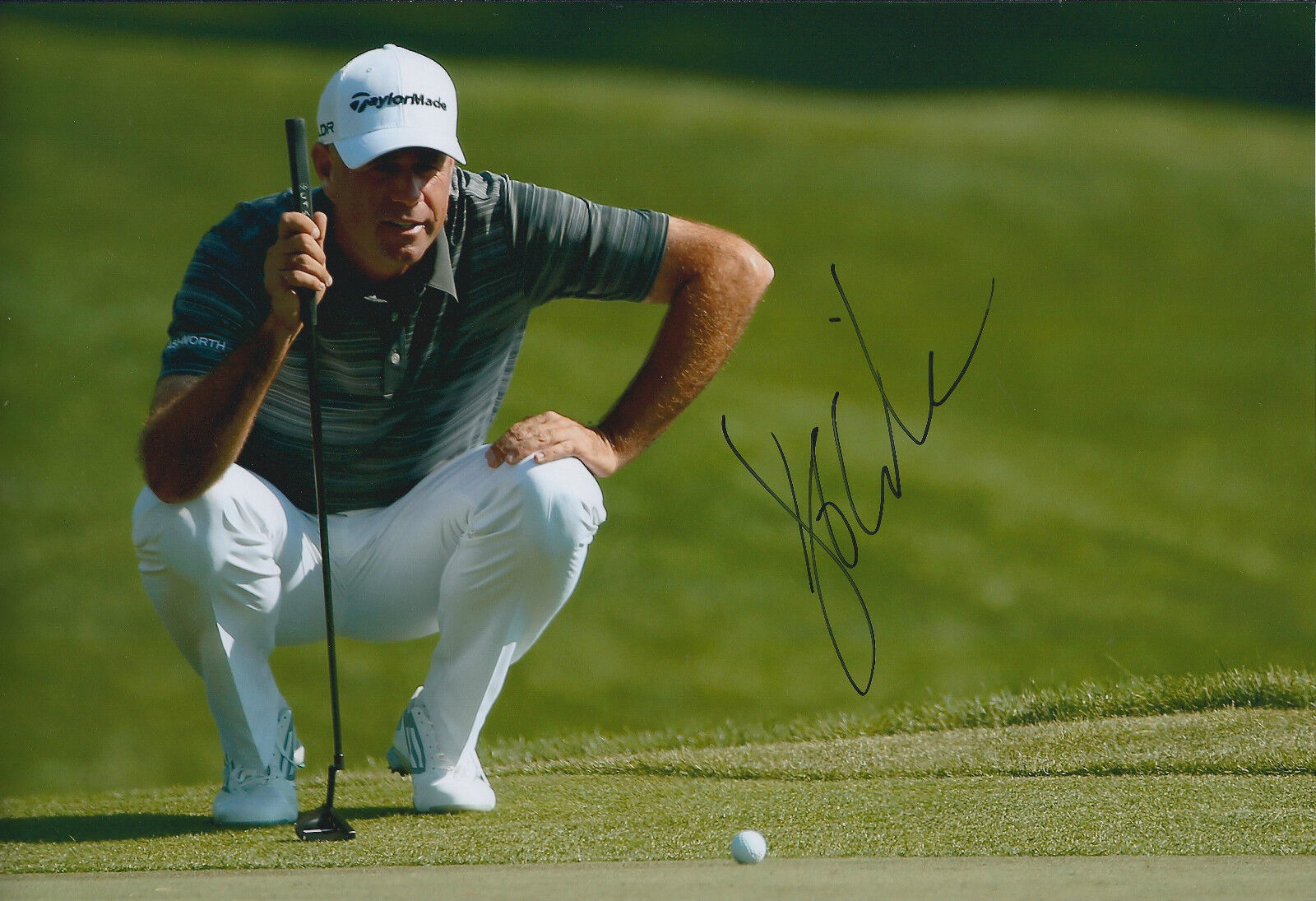 Stewart CINK SIGNED Autograph 12x8 Photo Poster painting AFTAL COA Golf Wells Fargo Quail Hollow