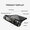 Tire Pressure Monitoring System with 4 External Sensors Tire Pressure Monitor Digital LCD Display Solar Charging for Sedan RV Trailer Truck