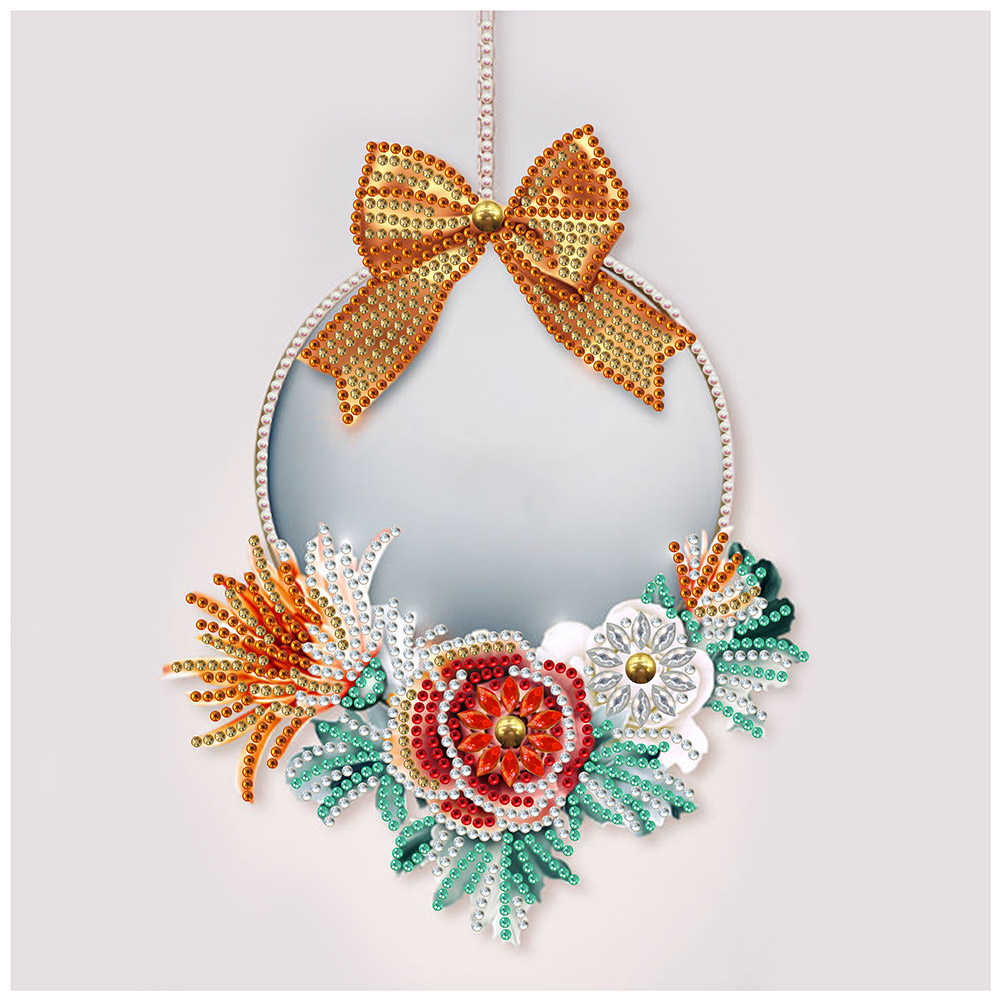 

Christmas Wreath - Special Shaped Diamond Painting - 30*30CM, 501 Original