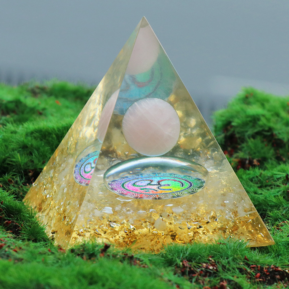 

5cm Natural Orgonite Pyramid Chakra, 501 Original