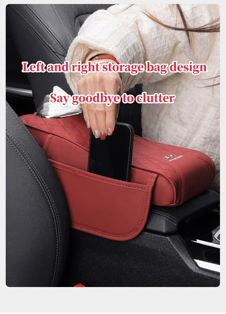 Car multifunctional height increasing and enlarged style armrest box mat