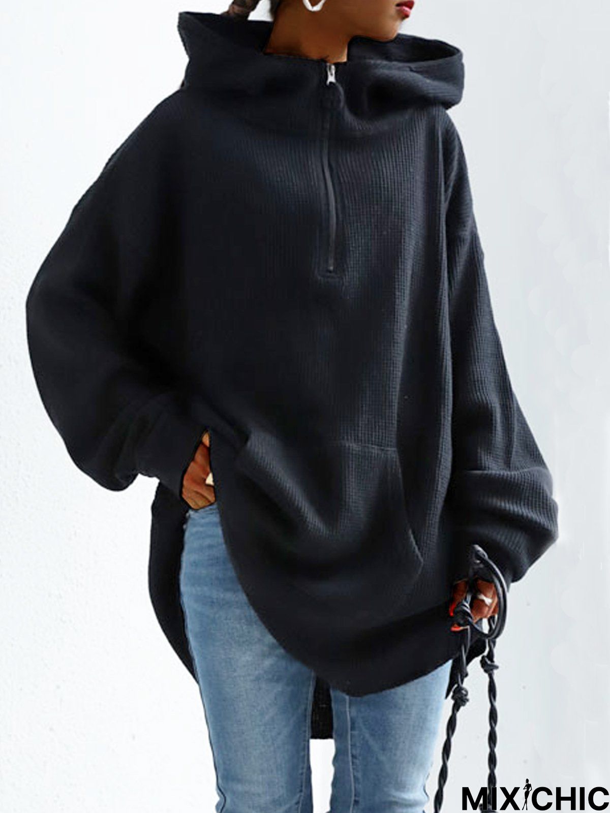 Long Sleeve Plain Sweatshirt