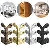 6PCS Retro Metal Corner Protector Iron Skiffers Skirting Board Corner Protector