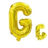 20PCS English Letters 16" Aluminum Film Golden Silver Rose Gold Balloons Birthday Party Decor