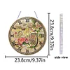 2D DIY Acrylic Bicycle Diamond Painting Clock Pendant w/ Clock Function Wall Art