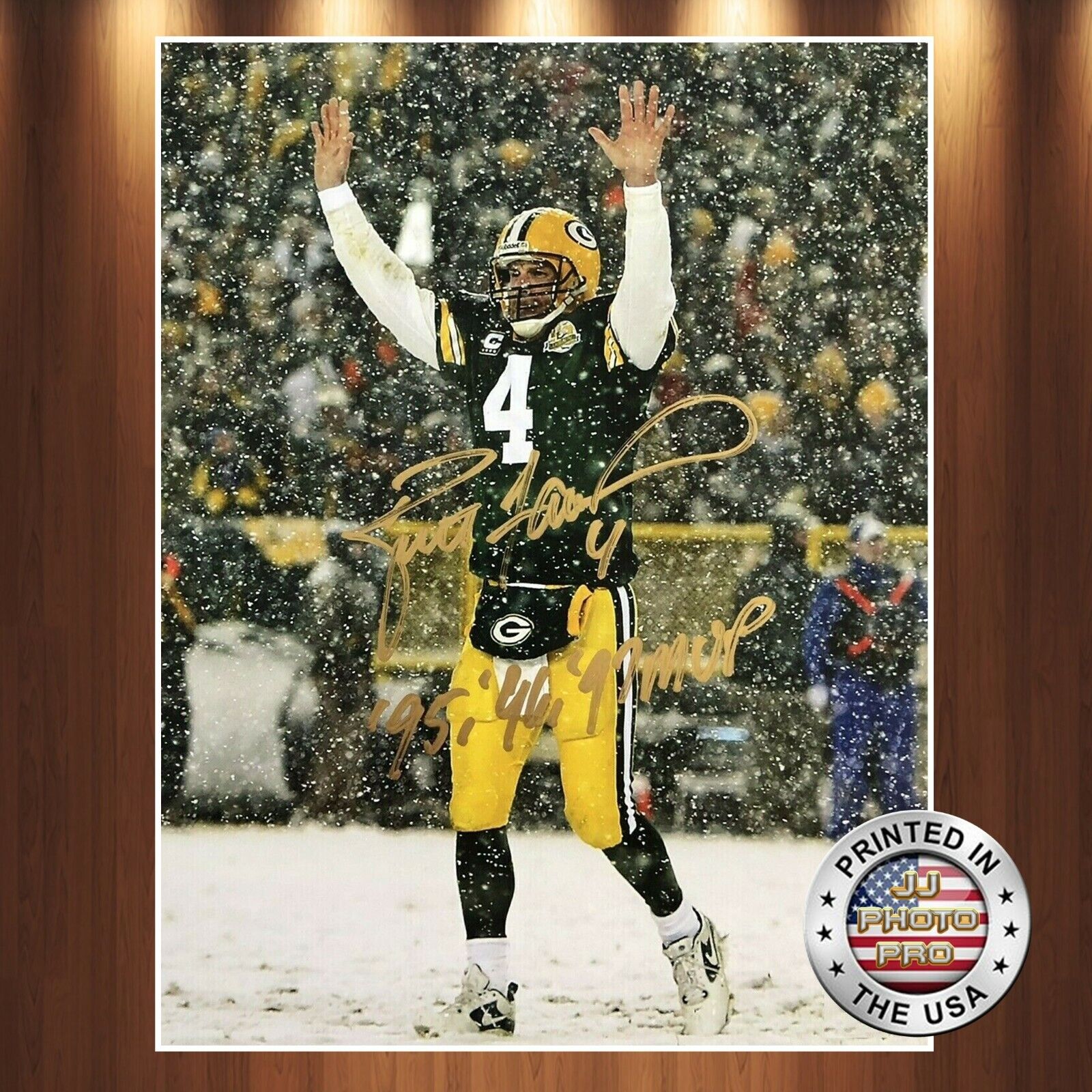 Brett Favre Autographed Signed 8x10 Photo Poster painting (HOF Packers) REPRINT