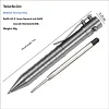 Bolt-operated tactical pen, titanium alloy push-button sign pen, EDC portable business metal pen