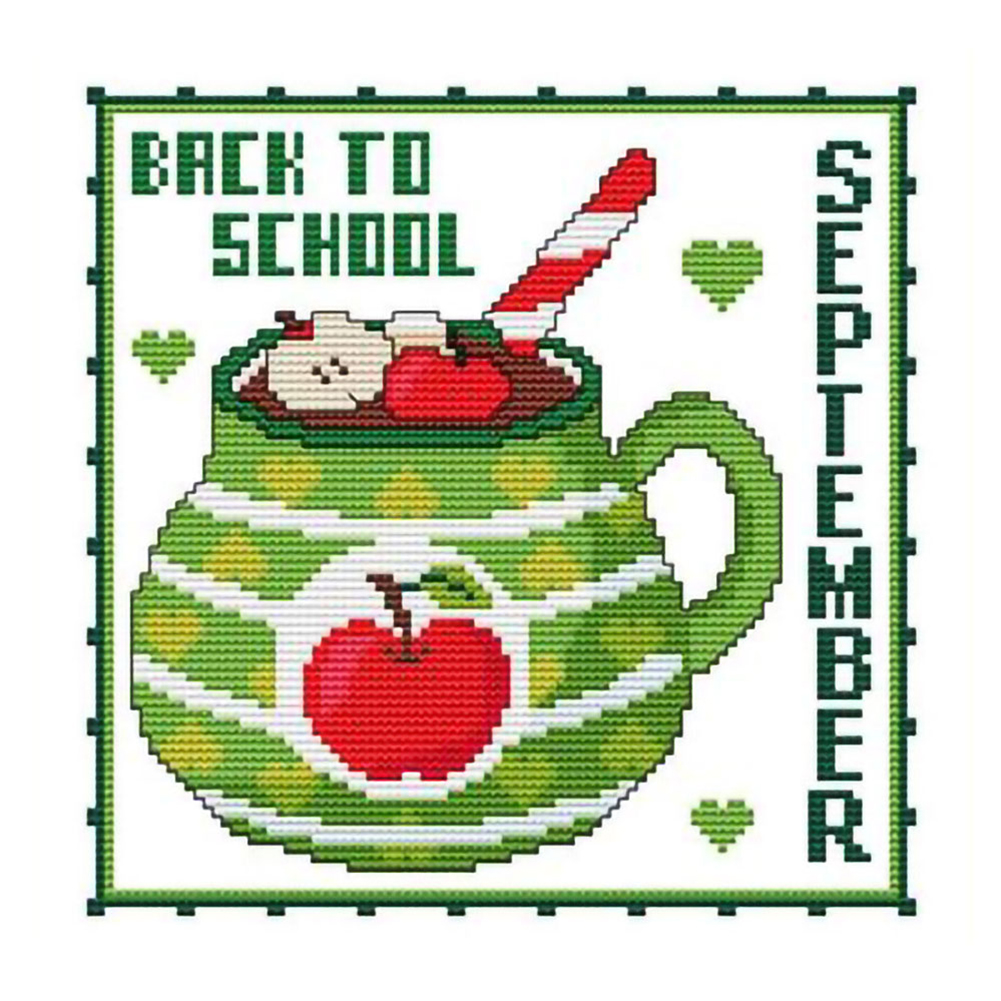 

Cup - 11CT Stamped Cross Stitch - 36*36CM, 501 Original