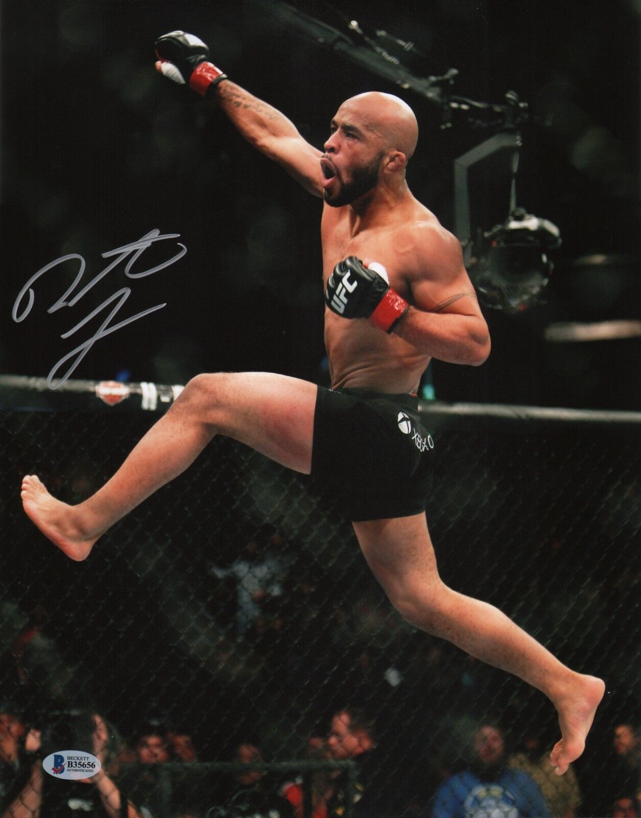 Demetrious Johnson Signed 11x14 Photo Poster painting BAS COA UFC Picture Autograph 197 191 126