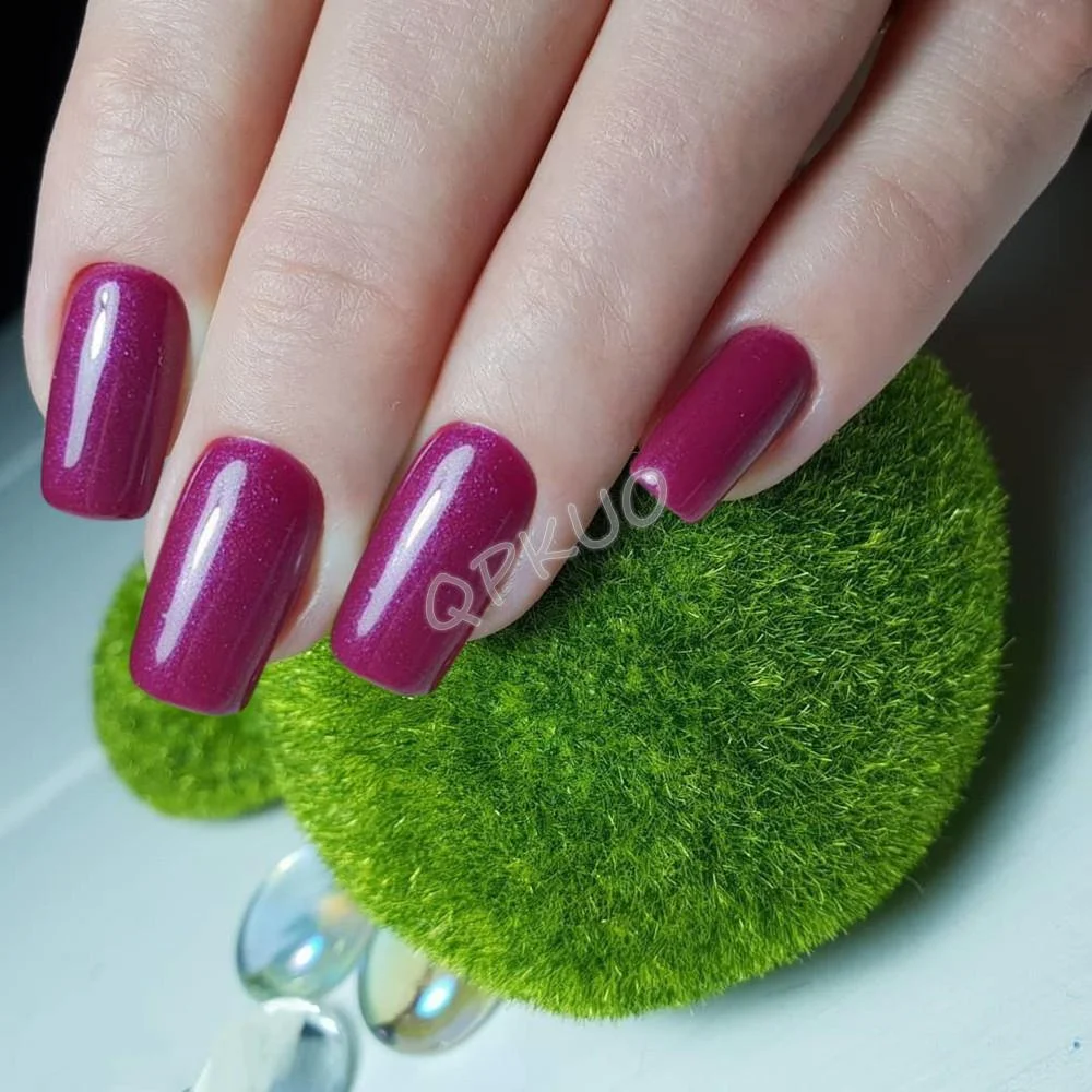 24Pcs Long Square Press On Fake Nails With Jelly Glue Shiny White Artificial False Fingernail Tip DIY Manicure Tools-Nail Inspo