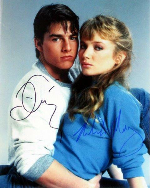 REPRINT - TOM CRUISE - REBECCA DEMORNAY Risky Business Signed 8 x 10 Photo Poster painting