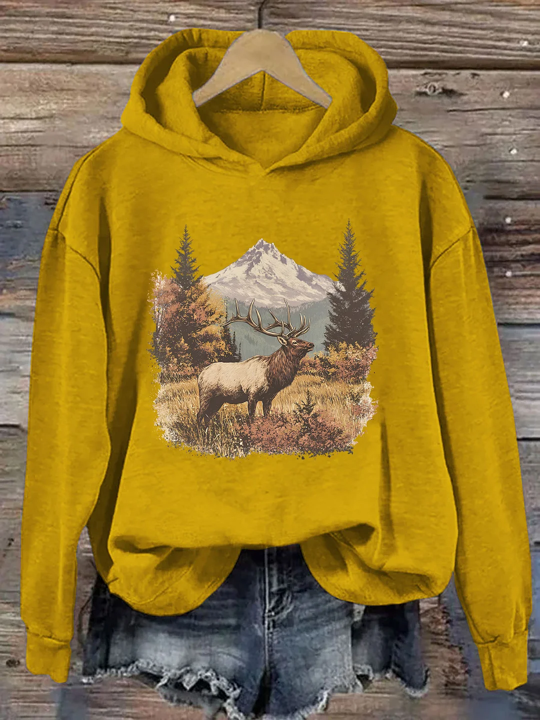 Retro Elk Hoodie