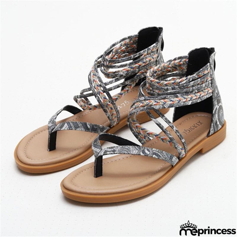 Summer Retro Sandy Beach Vacation Flat Cozy Women's Sandals
