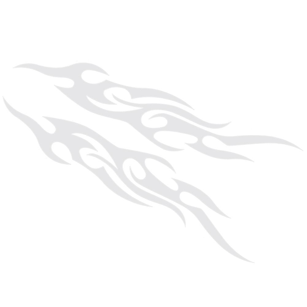 

1/2 Pairs Flame Fire Style Car Stickers Bumper Door Hood Body Decals Silver, 4pcs, 501 Original
