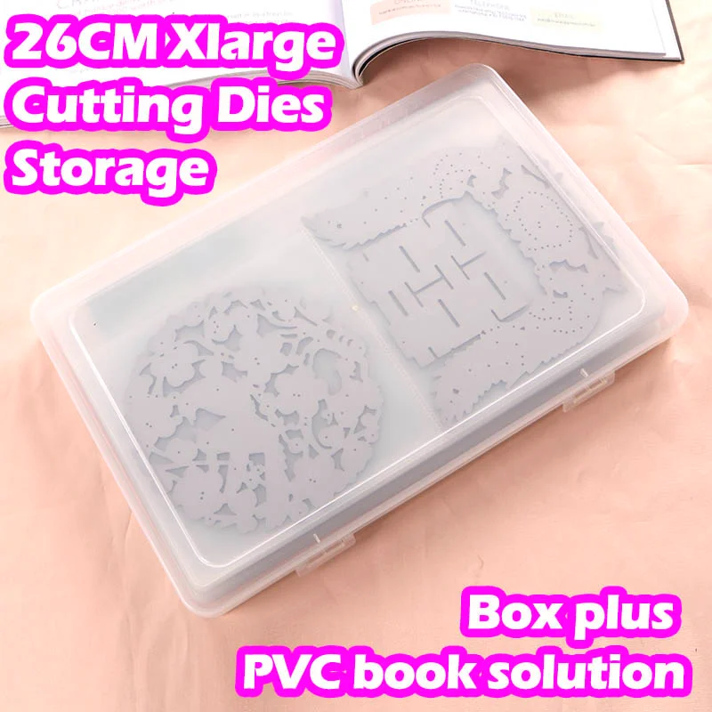 Nigikala CUTTING DIES 14CM-18CM Cutting dies storage book BOX PLUS PVC book easy for handling & protecting your cutting dies