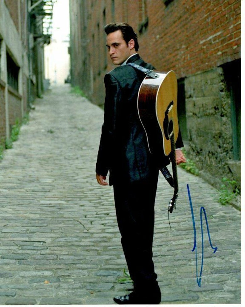 Joaquin phoenix signed autographed walk the line johnny cash Photo Poster painting