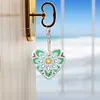 5pcs Double Side Diamond Painting Special-shaped Drill Heart Keychain Kits