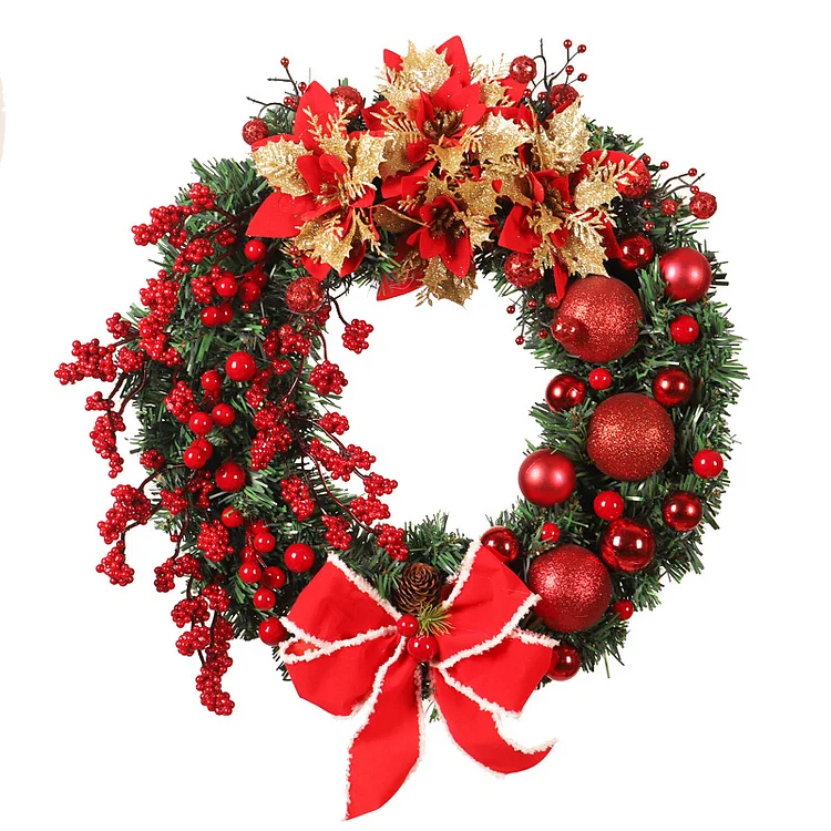 Artificial Wreath Hanging Door Wall Christmas Decoration | AvasHome