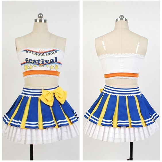 Lovelive Eli Ayase Cheerleaders Uniform Cosplay Costume
