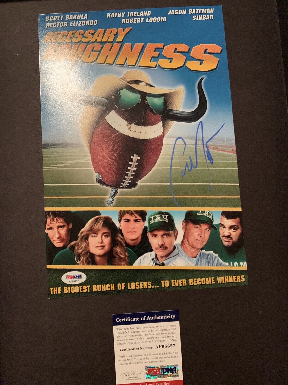 Sinbad Signed 8x12 Photo Poster painting Pic Psa Coa Necessary Roughness