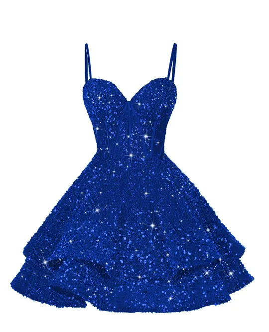 Sparkly Homecoming Dresses 2026 | Sequin & Glitter Short Dresses  Velaniva