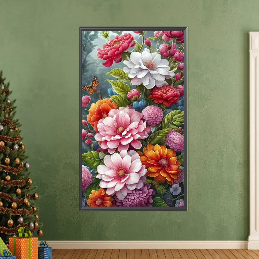 Partial AB Diamond Painting - Full Round Drill - Rose(Canvas|45*75cm)