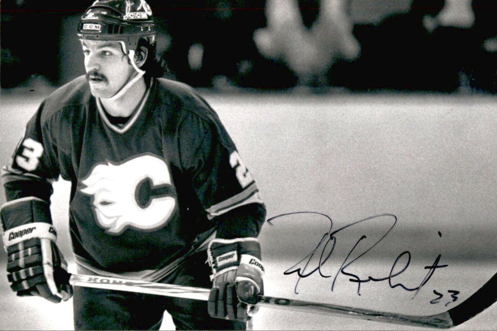 Paul Reinhart SIGNED autographed 4x6 Photo Poster painting CALGARY FLAMES #3