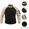 Men's Retro Solid Color Warm Sweatshirt - Suitable for Winter Outdoor Hiking