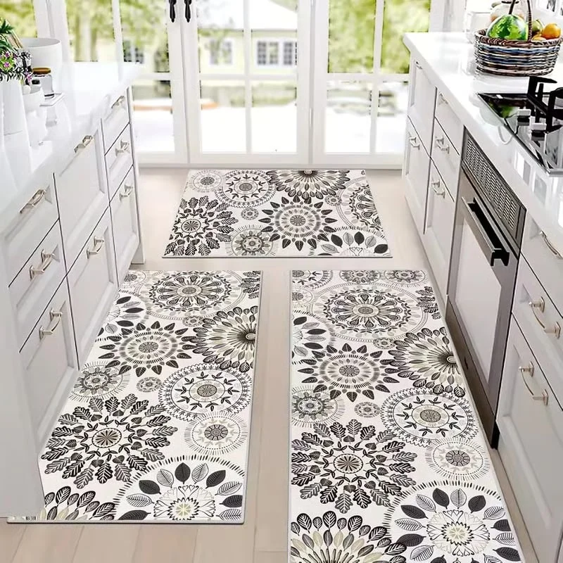 💖💖Boho Washable Kitchen Rugs Sets of 3 - Non Slip Kitchen Rugs