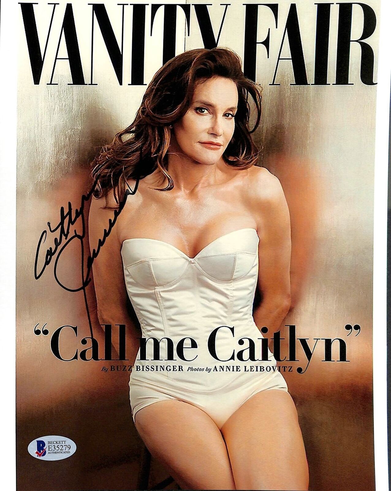 Caitlyn (Bruce) Jenner Vanity Fair Authentic Signed 8x10 Photo Poster painting BAS #E35279