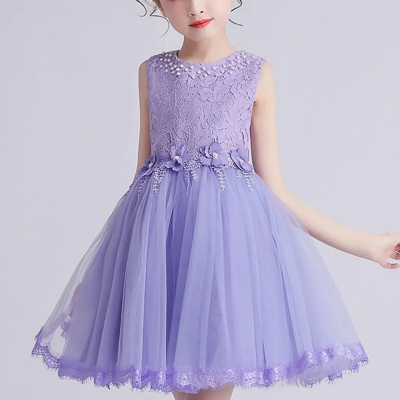Kids Dress For Girls Costumes Wedding Birthday New Year Party Tail Evening Elegant Princess Summer Children&rsquo;s Dress 4-12 yrs
