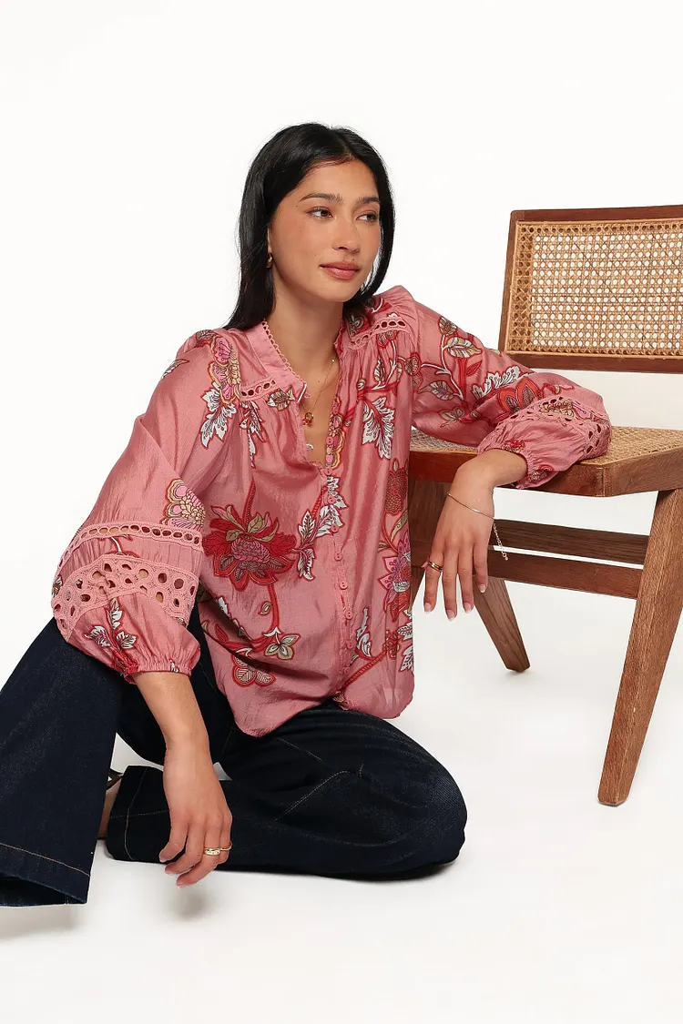 Eugenia Top - Pink Floral