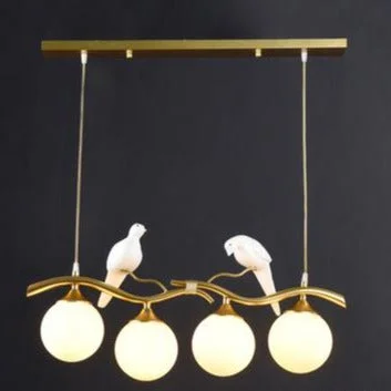 Simple Modern Living Room Bird Decorative Lamp Personalized Creative Hotel Bedroom Nordic LED Light Luxury Dining Room Chandelier