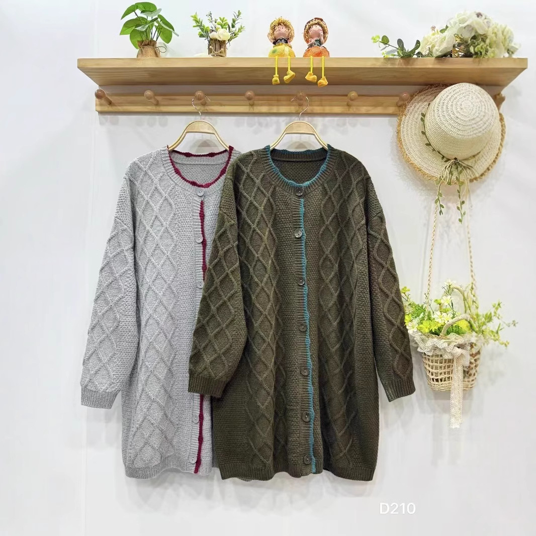 Chicfifth Sweater Women Winter Long Sleeve High Quality Autumn Vintage Top Knitted Cardigan