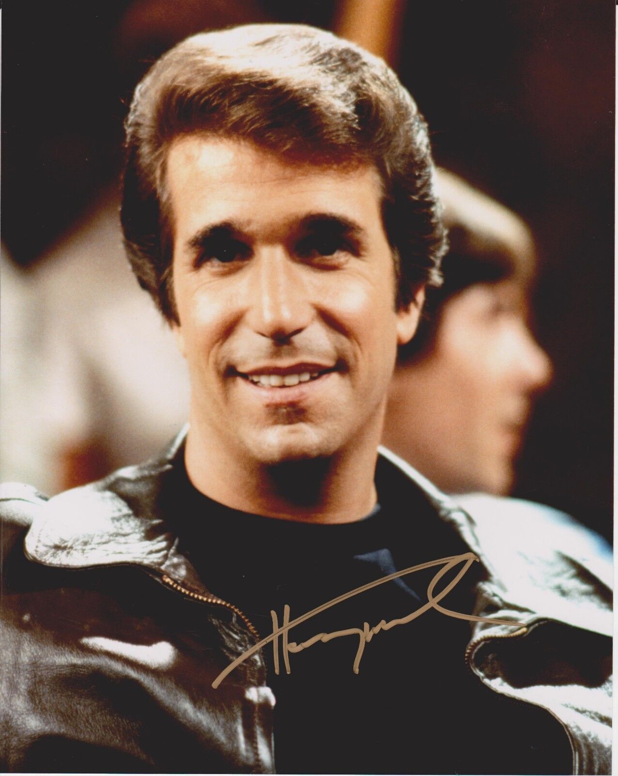 Henry Winkler Signed 8x10 Photo Poster painting - THE FONZ - Happy Days - Signed in Person! #3