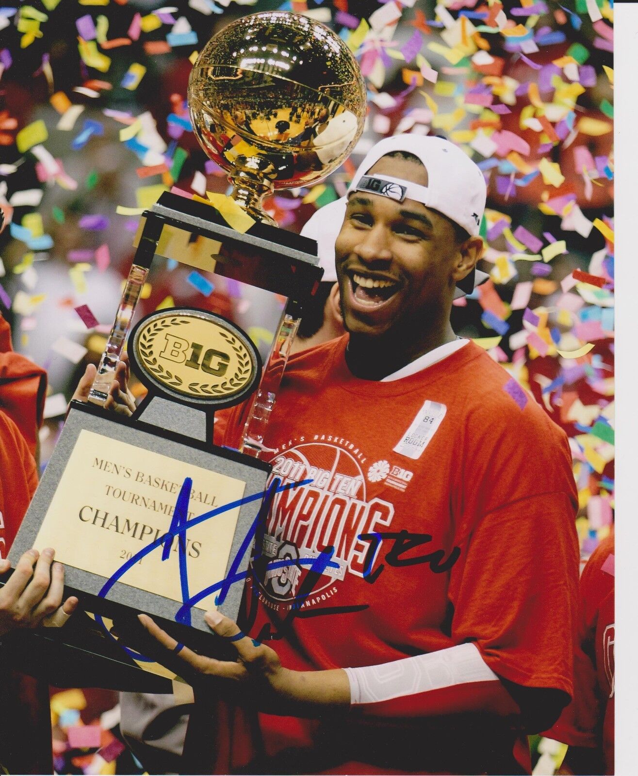 JARED SULLINGER signed OHIO STATE 8X10 Photo Poster painting *BOSTON CELTICS*