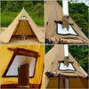 Anti-Scald Camping Tent Stove Chimney Fireproof Ribbon with Adjustable Clamps