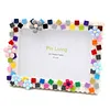  DIY Building Block Photo Frame Kit,Creative Handmade Assembled Photo Frame Handmade Craft Gift Home Tabletop Display Decor