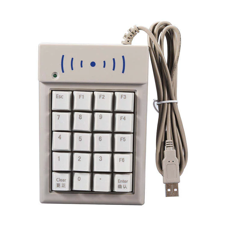 20 Keys Ps/2 USB Esc Key Wired Mechanical Password Finance Numeric Keypad F1 F2 F3 F4 F5 F6 Clear Key Keyboard 7