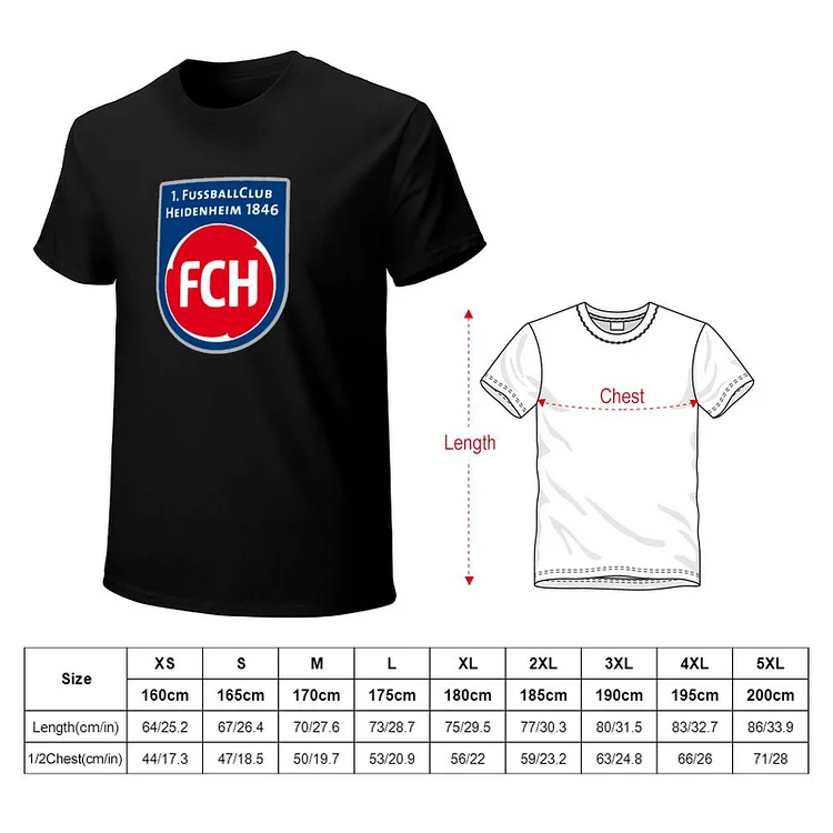 FC Heidenheim Core Stretch Slim Cneck Gildan Tee T-Shirt Herren